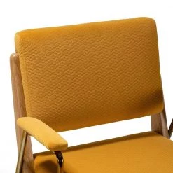 Cornelio Mustard Upholstered Armchair with Padded Arms (Set of 2) by JAYDEN CREATION 15 Cornelio Mustard Upholstered Armchair with Padded Arms (Set of 2) by JAYDEN CREATION -JAYDEN CREATION Sales mustard jayden creation accent chairs chdt0164 mustard s2 1f 1000