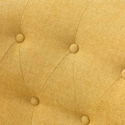 Barre Mustard Tufted Swivel Chair with Button-Tufted by JAYDEN CREATION -JAYDEN CREATION Sales mustard jayden creation accent chairs chm0351 mustard 44 1000