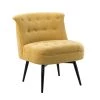 Barre Mustard Tufted Swivel Chair with Button-Tufted by JAYDEN CREATION