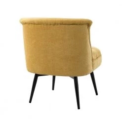 Barre Mustard Tufted Swivel Chair with Button-Tufted by JAYDEN CREATION -JAYDEN CREATION Sales mustard jayden creation accent chairs chm0351 mustard 66 1000