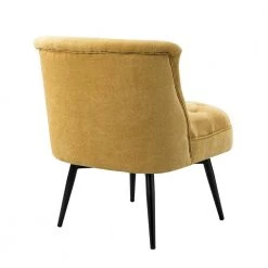 Barre Mustard Tufted Swivel Chair with Button-Tufted by JAYDEN CREATION -JAYDEN CREATION Sales mustard jayden creation accent chairs chm0351 mustard c3 1000
