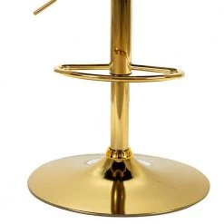 Luciana Swivel 41.7 in Adjustable Height Mustard Bar Stool with Back by JAYDEN CREATION -JAYDEN CREATION Sales mustard jayden creation bar stools bsm0285 mustard fa 1000