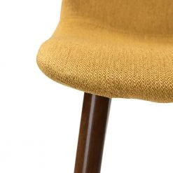 Qunduz Mustard Upholstery Dining Chair with Transfer Print Set of 4 by JAYDEN CREATION 16 Qunduz Mustard Upholstery Dining Chair with Transfer Print Set of 4 by JAYDEN CREATION -JAYDEN CREATION Sales mustard jayden creation dining chairs hchhlq108 mustard s4 44 1000