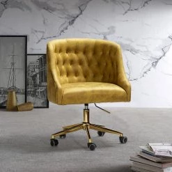 ET MUSTARD SWIVEL TASK CHAIR by JAYDEN CREATION -JAYDEN CREATION Sales mustard jayden creation task chairs chds0026 mustard 31 1000