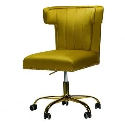 Alla Mustard Swivel Task Chair by JAYDEN CREATION