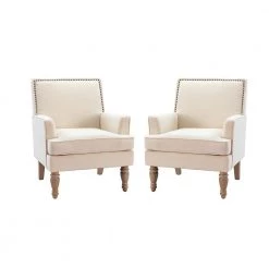 Cahokia Natural Armchair (Set of 2) by JAYDEN CREATION -JAYDEN CREATION Sales natural jayden creation accent chairs hchhl0144 5 s2 c3 1000