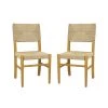 Palaestina Natural Dining Chair, Set of 2 by JAYDEN CREATION