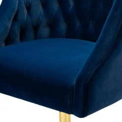 Lydia 24.5 in. Width Big and Tall Navy Blue Fabric Task Chair with Adjustable Height by JAYDEN CREATION -JAYDEN CREATION Sales navy blue jayden creation task chairs chm6030 navy 1f 1000