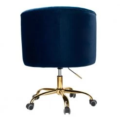 Lydia 24.5 in. Width Big and Tall Navy Blue Fabric Task Chair with Adjustable Height by JAYDEN CREATION -JAYDEN CREATION Sales navy blue jayden creation task chairs chm6030 navy 66 1000
