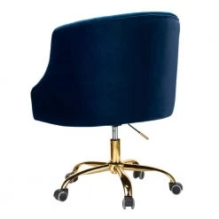 Lydia 24.5 in. Width Big and Tall Navy Blue Fabric Task Chair with Adjustable Height by JAYDEN CREATION -JAYDEN CREATION Sales navy blue jayden creation task chairs chm6030 navy c3 1000