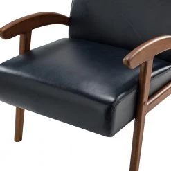 Eileithyia Navy ArmChair with Solid Wood Legs (Set of 2) by JAYDEN CREATION -JAYDEN CREATION Sales navy jayden creation accent chairs chaf0460 navy s2 4f 1000