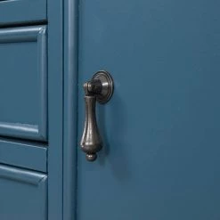 Salvatore 45 in. Navy Rectangle Wood Console Table with Shelves by JAYDEN CREATION -JAYDEN CREATION Sales navy jayden creation console tables sbfsh0315 navy 1f 1000