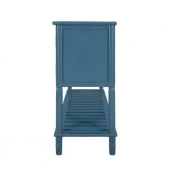 Salvatore 45 in. Navy Rectangle Wood Console Table with Shelves by JAYDEN CREATION -JAYDEN CREATION Sales navy jayden creation console tables sbfsh0315 navy 31 1000