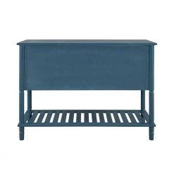 Salvatore 45 in. Navy Rectangle Wood Console Table with Shelves by JAYDEN CREATION -JAYDEN CREATION Sales navy jayden creation console tables sbfsh0315 navy 66 1000