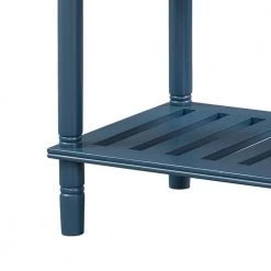 Salvatore 45 in. Navy Rectangle Wood Console Table with Shelves by JAYDEN CREATION -JAYDEN CREATION Sales navy jayden creation console tables sbfsh0315 navy fa 1000