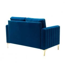 Ennomus 52.4" Navy Loveseat with Removable Cushions by JAYDEN CREATION -JAYDEN CREATION Sales navy jayden creation loveseats sfhq0530 navy c3 1000
