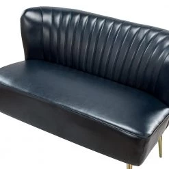 Vittoria 47 in. Navy Loveseat with Metal Legs by JAYDEN CREATION -JAYDEN CREATION Sales navy jayden creation loveseats sfm0436 navy 1f 1000