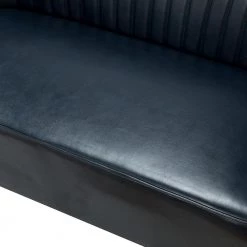 Vittoria 47 in. Navy Loveseat with Metal Legs by JAYDEN CREATION -JAYDEN CREATION Sales navy jayden creation loveseats sfm0436 navy 44 1000