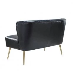 Vittoria 47 in. Navy Loveseat with Metal Legs by JAYDEN CREATION -JAYDEN CREATION Sales navy jayden creation loveseats sfm0436 navy 4f 1000