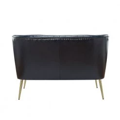 Vittoria 47 in. Navy Loveseat with Metal Legs by JAYDEN CREATION -JAYDEN CREATION Sales navy jayden creation loveseats sfm0436 navy 66 1000