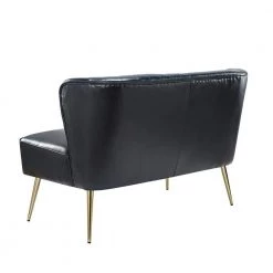 Vittoria 47 in. Navy Loveseat with Metal Legs by JAYDEN CREATION -JAYDEN CREATION Sales navy jayden creation loveseats sfm0436 navy c3 1000