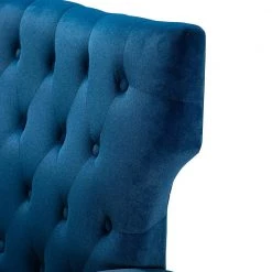 Brion 48 in. Navy Velvet 2-Seats Loveseat with Tufted Back by JAYDEN CREATION -JAYDEN CREATION Sales navy jayden creation loveseats sfwh0192 navy 44 1000