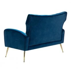 Brion 48 in. Navy Velvet 2-Seats Loveseat with Tufted Back by JAYDEN CREATION -JAYDEN CREATION Sales navy jayden creation loveseats sfwh0192 navy c3 1000