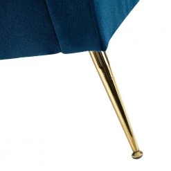 Brion 48 in. Navy Velvet 2-Seats Loveseat with Tufted Back by JAYDEN CREATION -JAYDEN CREATION Sales navy jayden creation loveseats sfwh0192 navy fa 1000