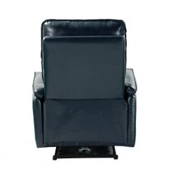 Tanis 30.2 in. Wide Navy Genuine Leather Power Recliner by JAYDEN CREATION -JAYDEN CREATION Sales navy jayden creation recliners hrcxa0265 navy 66 1000
