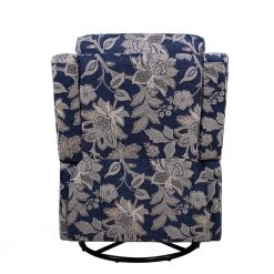 Bellamy Navy Swivel Recliner with Metal Base by JAYDEN CREATION -JAYDEN CREATION Sales navy jayden creation recliners knm598 navy 66 1000