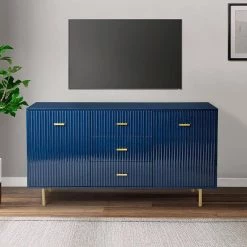 Damiana 65 in. Wide Navy Sideboard with 2 Doors by JAYDEN CREATION 19 Damiana 65 in. Wide Navy Sideboard with 2 Doors by JAYDEN CREATION -JAYDEN CREATION Sales navy jayden creation sideboards buffet tables sbbsd0388 navy 31 1000