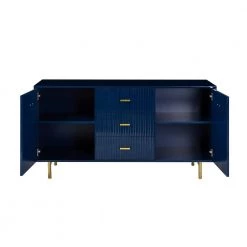 Damiana 65 in. Wide Navy Sideboard with 2 Doors by JAYDEN CREATION 14 Damiana 65 in. Wide Navy Sideboard with 2 Doors by JAYDEN CREATION -JAYDEN CREATION Sales navy jayden creation sideboards buffet tables sbbsd0388 navy 4f 1000