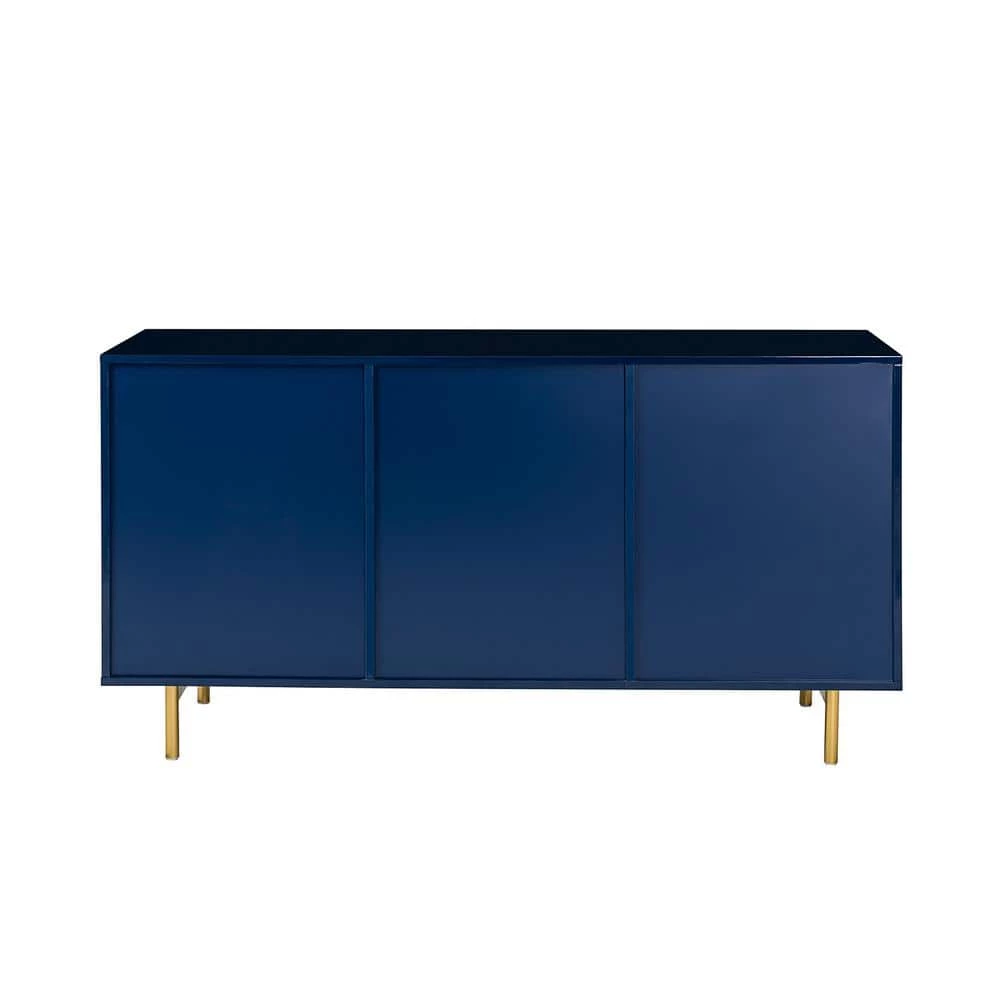 Damiana 65 in. Wide Navy Sideboard with 2 Doors by JAYDEN CREATION 3 Damiana 65 in. Wide Navy Sideboard with 2 Doors by JAYDEN CREATION - Image 3
