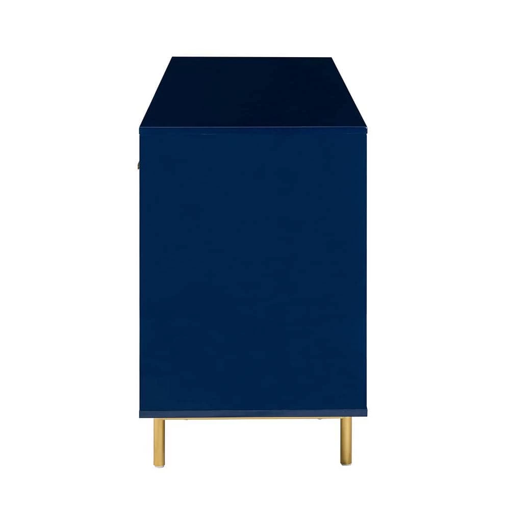 Damiana 65 in. Wide Navy Sideboard with 2 Doors by JAYDEN CREATION 2 Damiana 65 in. Wide Navy Sideboard with 2 Doors by JAYDEN CREATION - Image 2