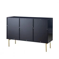 Laconia 47 in. Wide Navy Sideboard with 3-Doors by JAYDEN CREATION -JAYDEN CREATION Sales navy jayden creation sideboards buffet tables scbsd0532 navy c3 1000