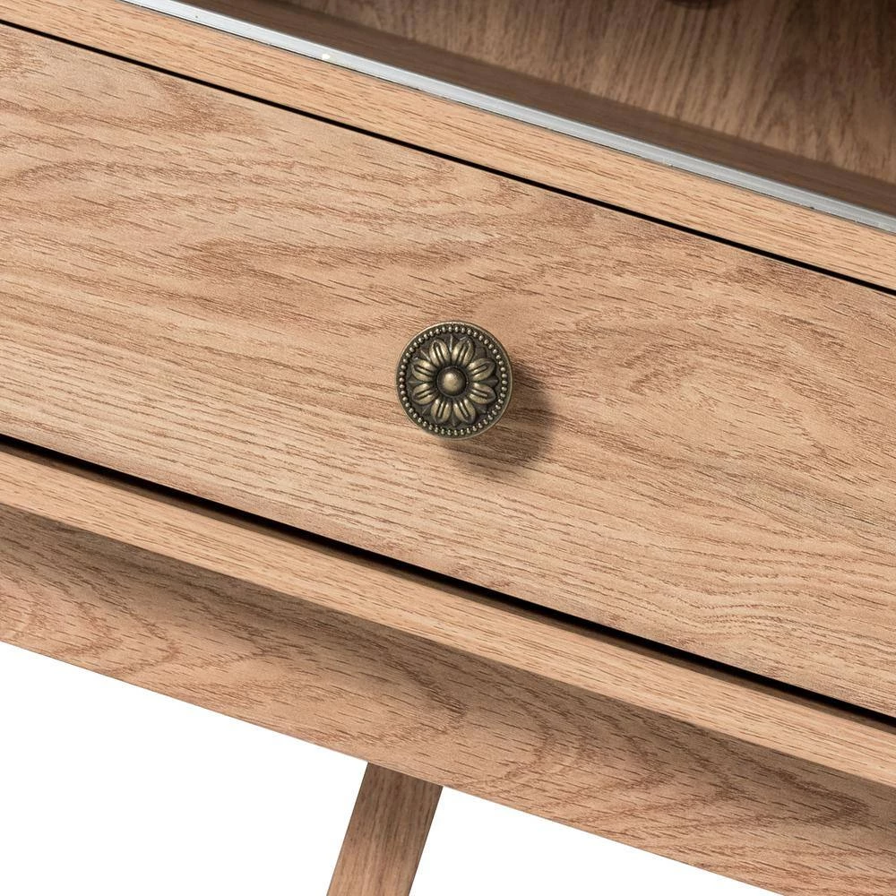 Telamon Oak 57 in. TV Stand for TVs up to 65 in. with Drawers by JAYDEN CREATION 7 Telamon Oak 57 in. TV Stand for TVs up to 65 in. with Drawers by JAYDEN CREATION - Image 7