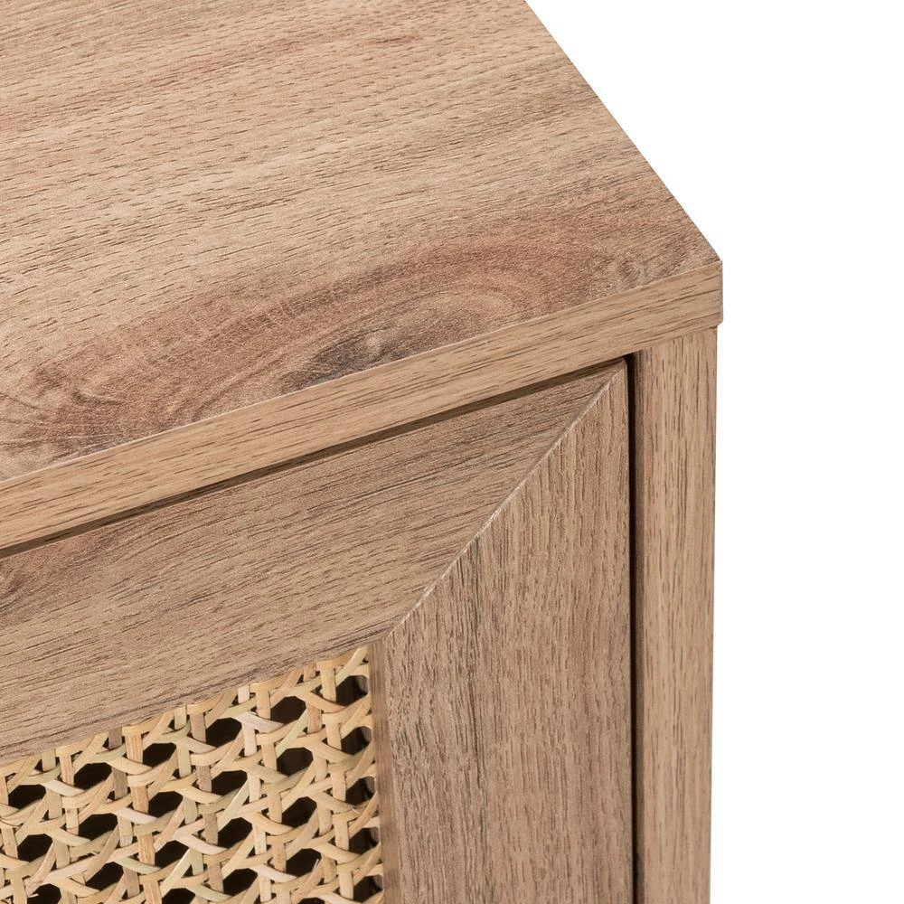 Telamon Oak 57 in. TV Stand for TVs up to 65 in. with Drawers by JAYDEN CREATION 5 Telamon Oak 57 in. TV Stand for TVs up to 65 in. with Drawers by JAYDEN CREATION - Image 5