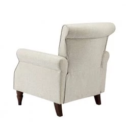 Macedonia Oatmeal ArmChair with Nailhead Trim (Set of 2) by JAYDEN CREATION -JAYDEN CREATION Sales oatmeal jayden creation accent chairs chwh0479 oatmeal s2 c3 1000