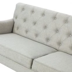 Megareus 81 in. Oatmeal Sofa with Wood Frame by JAYDEN CREATION -JAYDEN CREATION Sales oatmeal jayden creation sofas couches sfyjh0503 oatmeal a b 44 1000