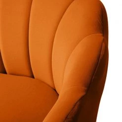 Fidelia Orange Barrel Accent Arm Chair with Golden Base by JAYDEN CREATION -JAYDEN CREATION Sales orange jayden creation accent chairs chm0119 orange 44 1000