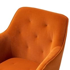 Helen Orange Velvet Swivel Task Chair with Tufted Back by JAYDEN CREATION -JAYDEN CREATION Sales orange jayden creation task chairs ofdt0092 orange 1f 1000