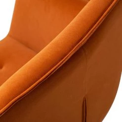 Helen Orange Velvet Swivel Task Chair with Tufted Back by JAYDEN CREATION -JAYDEN CREATION Sales orange jayden creation task chairs ofdt0092 orange 44 1000