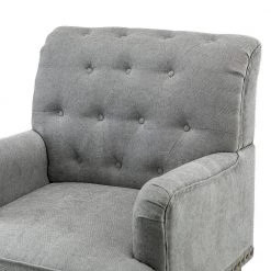 Leobarda Pewter Armchair with Nailhead Trim (Set of 2) by JAYDEN CREATION -JAYDEN CREATION Sales pewter jayden creation accent chairs chm0384 pewter s2 4f 1000