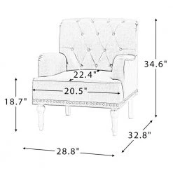 Leobarda Pewter Armchair with Nailhead Trim (Set of 2) by JAYDEN CREATION -JAYDEN CREATION Sales pewter jayden creation accent chairs chm0384 pewter s2 76 1000