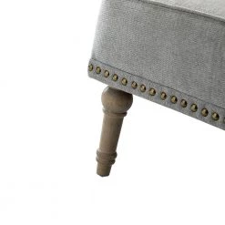 Leobarda Pewter Armchair with Nailhead Trim (Set of 2) by JAYDEN CREATION -JAYDEN CREATION Sales pewter jayden creation accent chairs chm0384 pewter s2 fa 1000