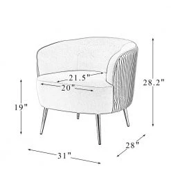 Sarpedon Pink Barrel Chair with Metal Legs (Set of 2) by JAYDEN CREATION 18 Sarpedon Pink Barrel Chair with Metal Legs (Set of 2) by JAYDEN CREATION -JAYDEN CREATION Sales pink jayden creation accent chairs chm0458 pink s2 76 1000