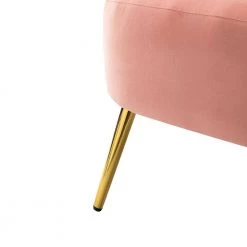 Sarpedon Pink Barrel Chair with Metal Legs (Set of 2) by JAYDEN CREATION 17 Sarpedon Pink Barrel Chair with Metal Legs (Set of 2) by JAYDEN CREATION -JAYDEN CREATION Sales pink jayden creation accent chairs chm0458 pink s2 fa 1000