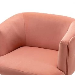 Magali 35.5 in. Pink Bar Stool with Metal Swivel Base by JAYDEN CREATION -JAYDEN CREATION Sales pink jayden creation bar stools bsm0286 pink 1f 1000