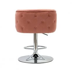 Magali 35.5 in. Pink Bar Stool with Metal Swivel Base by JAYDEN CREATION -JAYDEN CREATION Sales pink jayden creation bar stools bsm0286 pink 66 1000