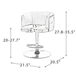 Magali 35.5 in. Pink Bar Stool with Metal Swivel Base by JAYDEN CREATION -JAYDEN CREATION Sales pink jayden creation bar stools bsm0286 pink 76 1000